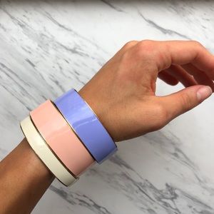 J. Crew Pastel Enamel Bracelet Set